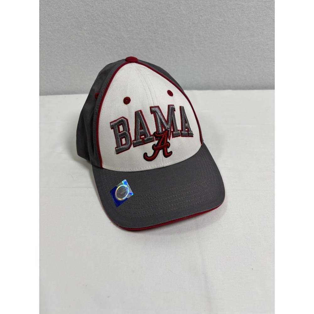 Collegiate Headwear Alabama Crimson Tide Bama Hat Gray White Adjustable Cap